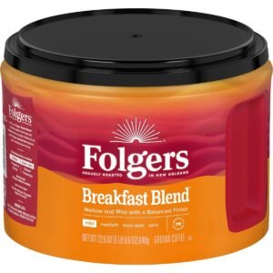 Folgers Breakfast Blend Mild Roast Ground Coffee - 22.6oz