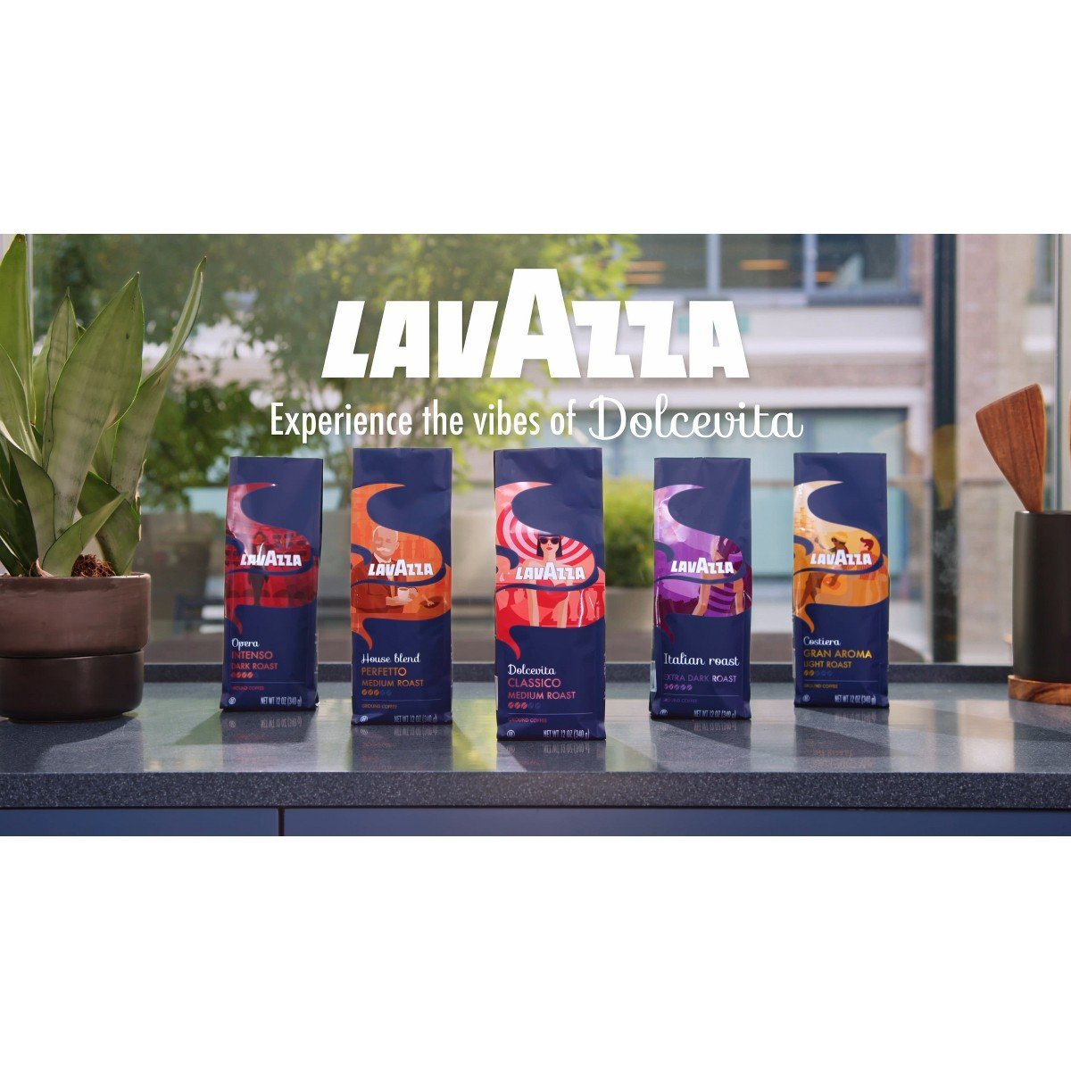 Lavazza Dolcevita Classico Ground Coffee, Medium Roast, Arabica and Robusta Blend, 12 oz Bag (Pack of 6) N/A 1 - Image 2