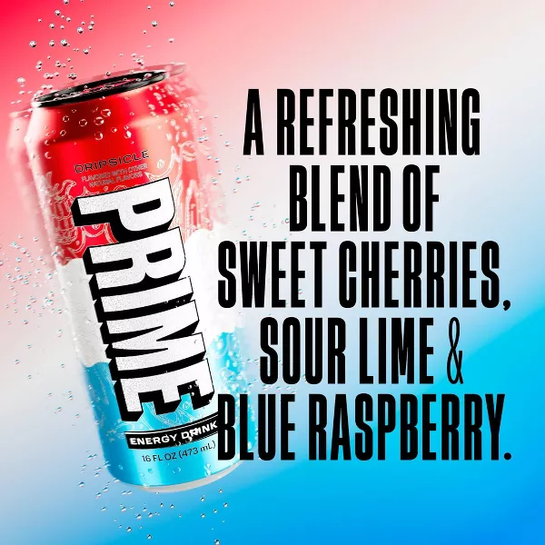 Prime Dripsicle Energy Drink - 16 fl oz: Caffeinated, Tropical Punch - Image 2