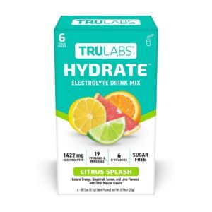 TruLabs Hydrate Sports Drink - Citrus Splash - 0.78oz/6ct: Powdered, Non-Caffeinated