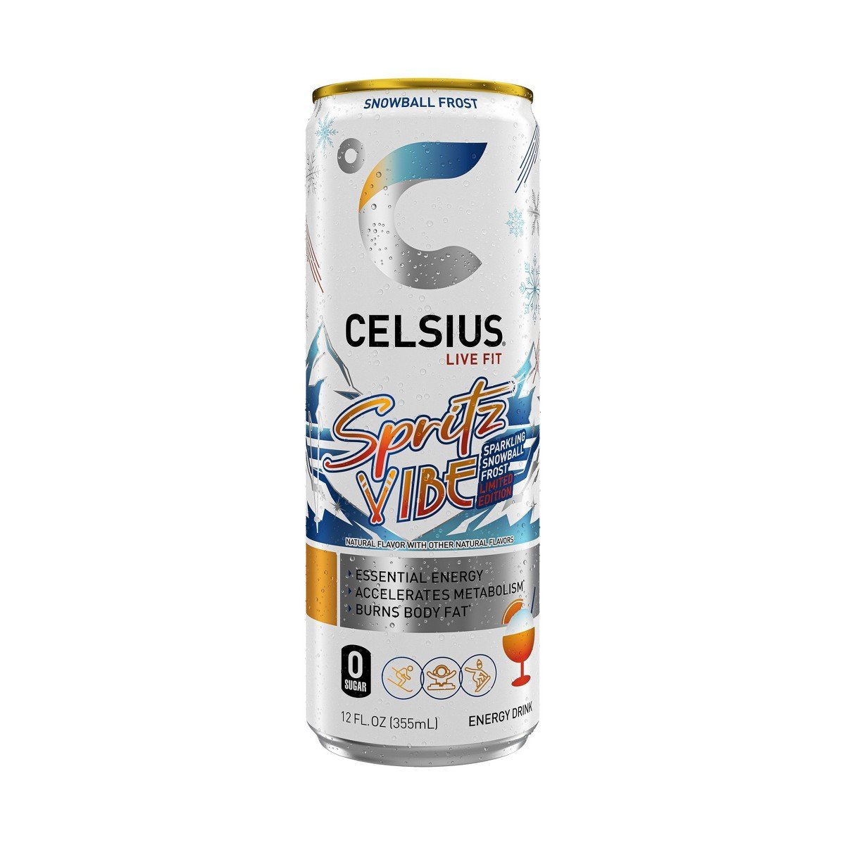 Celsius Spritz Vibe Energy Drink - 12 fl oz - Image 5