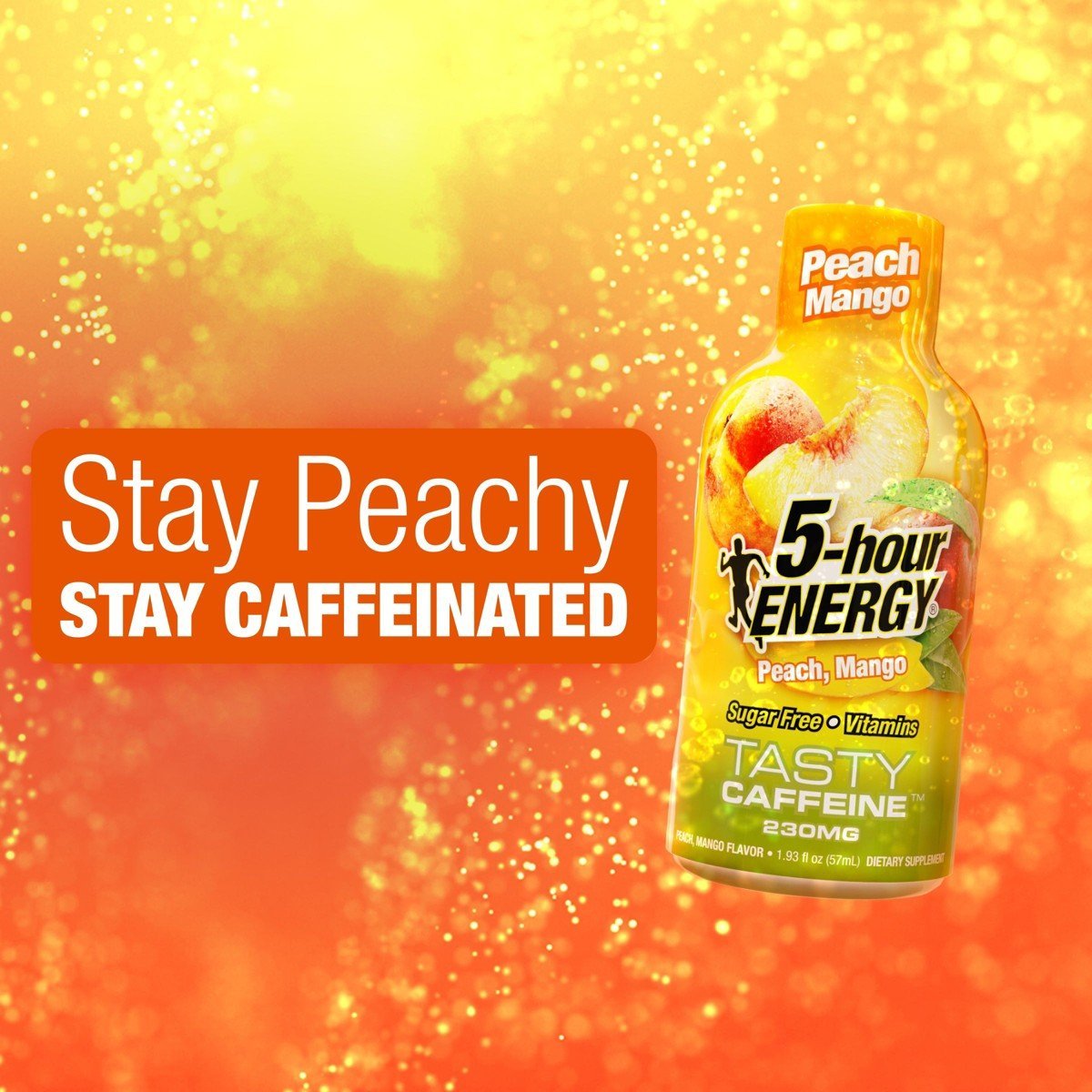 5-hour ENERGY Extra Strength Shots, Peach Mango Flavor, 1.93 Fl Oz, 24 Pack - Image 2