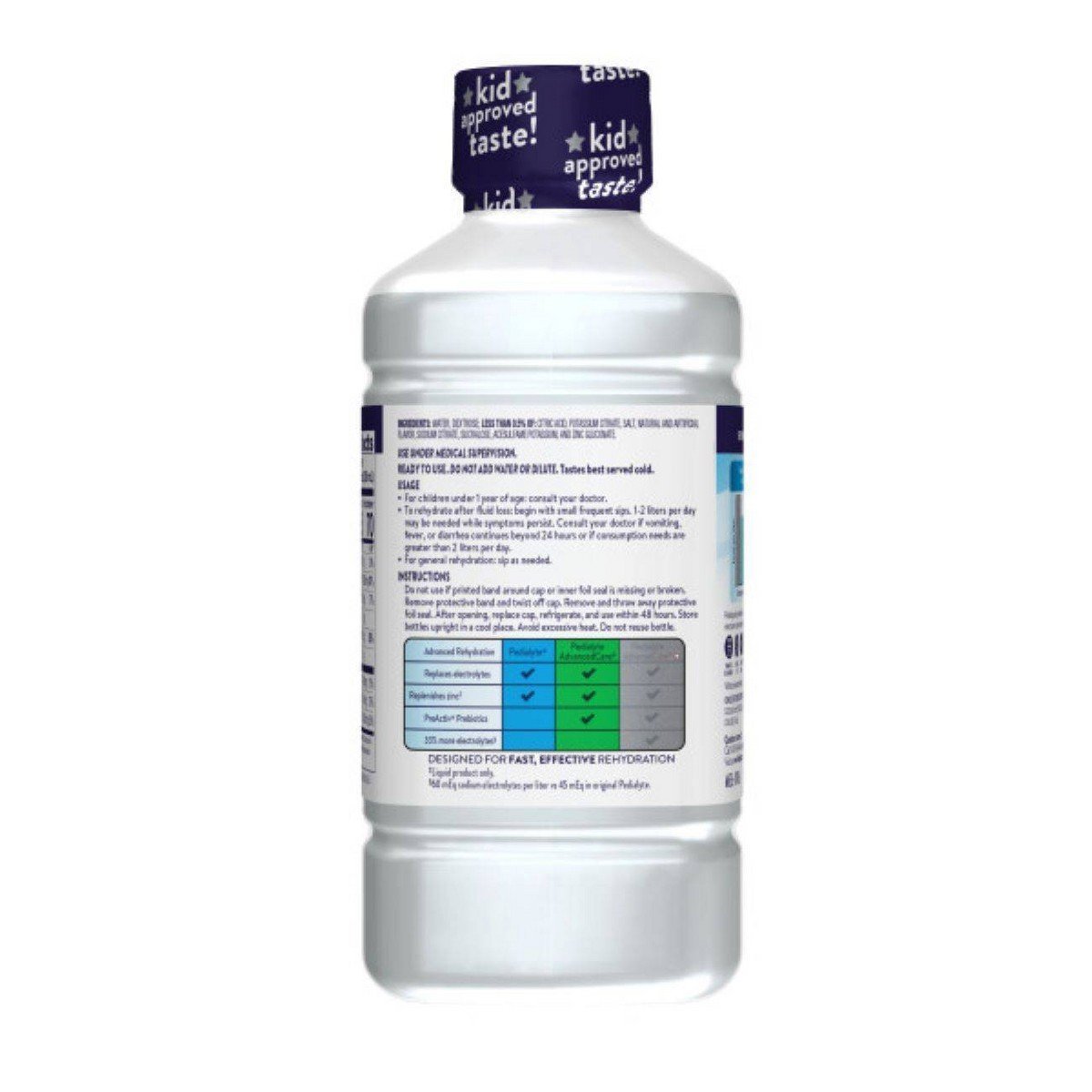 Pedialyte Electrolyte Solution Hydration Drink - Cherry Frost - 33.8 fl oz: Kosher, Halal, Ready to Drink - Image 3