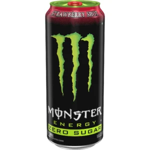 Monster Energy Strawberry Shot Zero Sugar Energy Drink - 16 fl oz