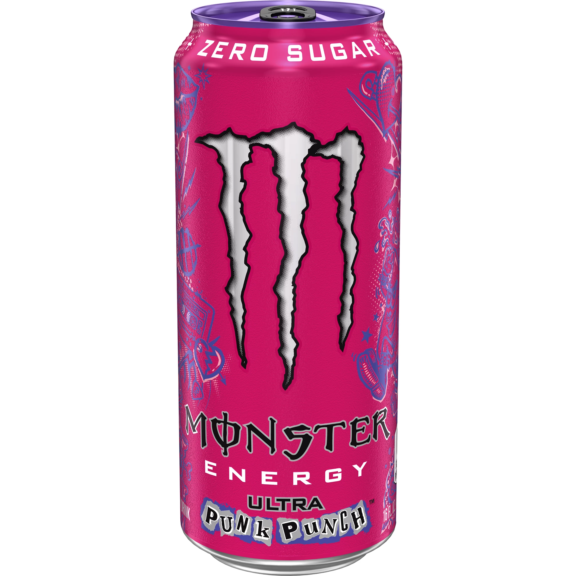 Monster Energy Ultra Punk Punch Energy Drink -16 fl oz: Low Calorie, Diet, Caffeinated