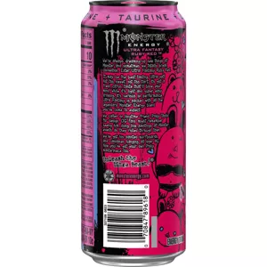 Monster Energy Ultra Fantasy Ruby Red Energy Drink - 16 fl oz: Low Sodium, No Artificial Colors, Caffeinated - Image 2