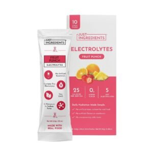 Just Ingredients Electrolytes Drink Mix Packs - Fruit Punch - 3.38/10ct
