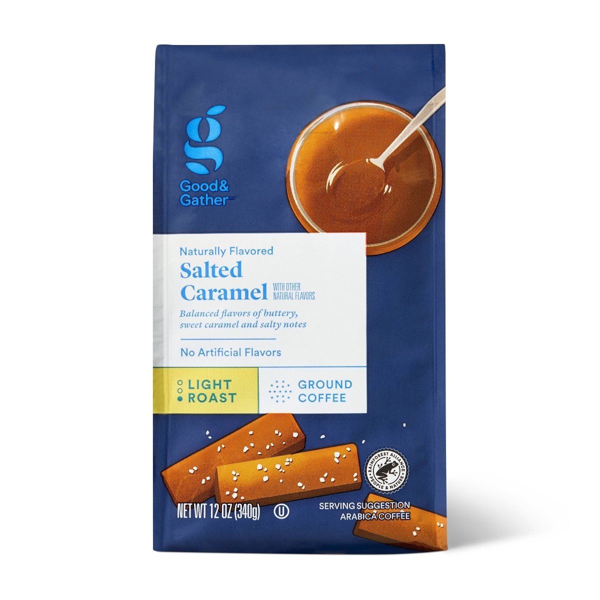 Naturally Flavored Salted Caramel Light Roast Ground Coffee - 12oz - Good & Gatherâ„¢