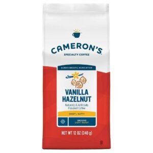 Cameron's Vanilla Hazelnut Light Roast Ground Coffee - 12oz: Arabica Beans, Gluten-Free