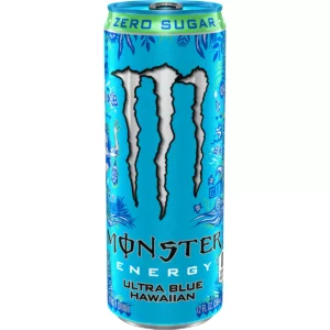Monster Energy Ultra Blue Hawaiian Zero Sugar Energy Drink - 12 fl oz: Caffeinated, Low Sodium