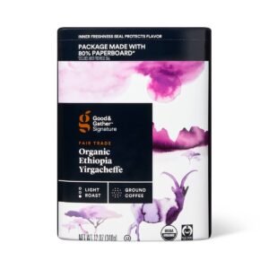 Signature Coffee Organic Ethiopian Yirgacheffe Light Roast Ground Coffee - 12oz - Good & Gatherâ„¢