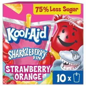 Kool-Aid Jammers Sharkleberry Fin Strawberry Orange Punch Juice Boxes - 10pk/6 fl oz Pouches
