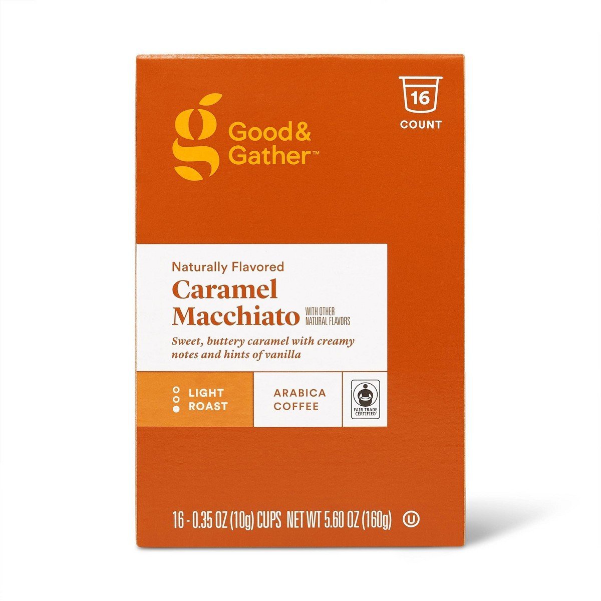 Naturally Flavored Caramel Macchiato Light Roast Coffee - 16ct Single Serve Pods - Good & Gatherâ„¢ - Image 4