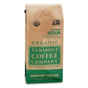 Vermont Coffee Company Organic Medium Roast Ground Coffee - 12oz: Arabica Beans, Caramel, Cocoa