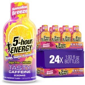 5-hour ENERGY Extra Strength Shots, Hawaiian Breeze Flavor, 1.93 Fl Oz, 24 Pack