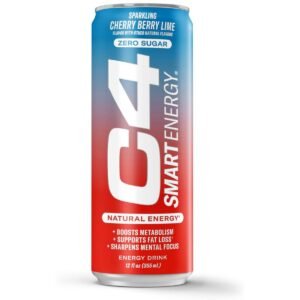 C4 Smart Energy Cherry Berry Lime Performance Drink - 12 fl oz: Caffeinated