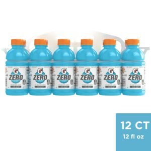 Gatorade G Zero Cool Blue Sports Drink - 12pk/12 fl oz Bottles: Non-Caffeinated