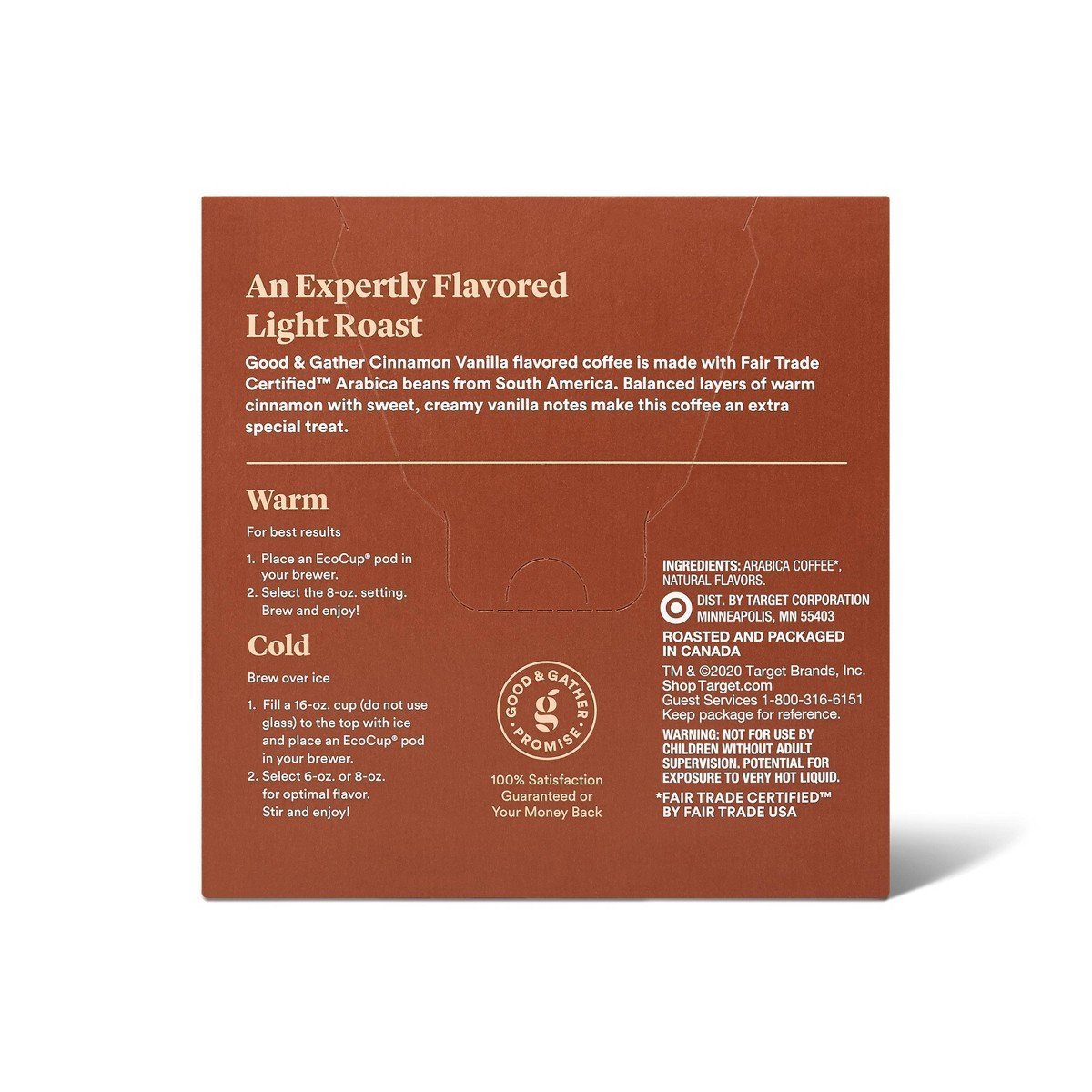 Naturally Flavored Cinnamon Vanilla Light Roast Coffee - 16ct Single Serve Pods - Good & Gatherâ„¢ - Image 3