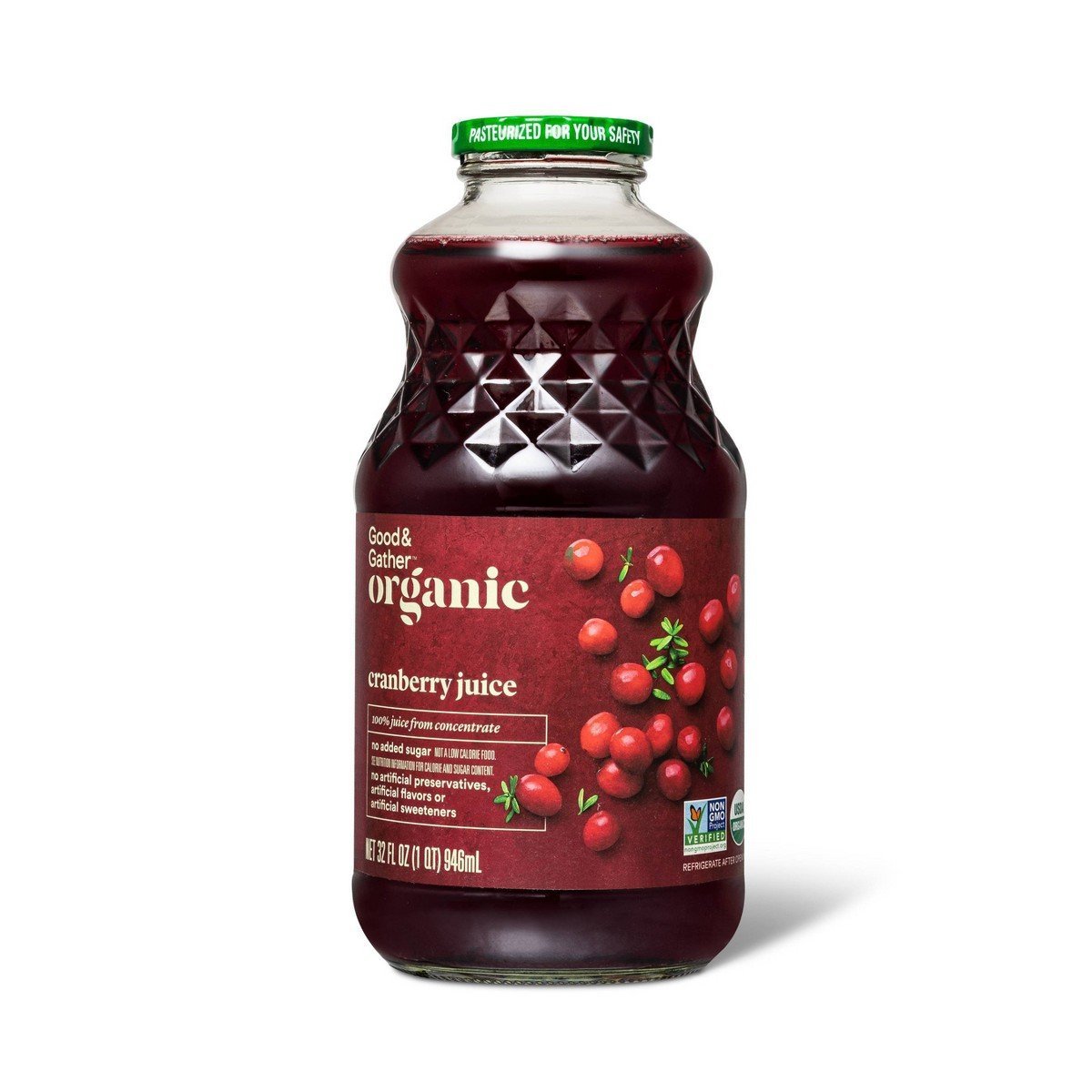 Organic Cranberry Juice From Concentrate - 32 fl oz - Good & Gatherâ„¢
