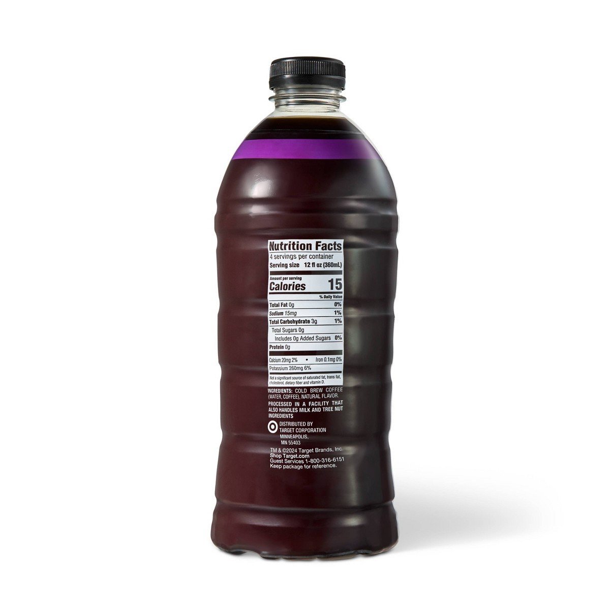 Black Medium Roast Cold Brew Coffee - 48 fl oz - Good & Gather - Image 2