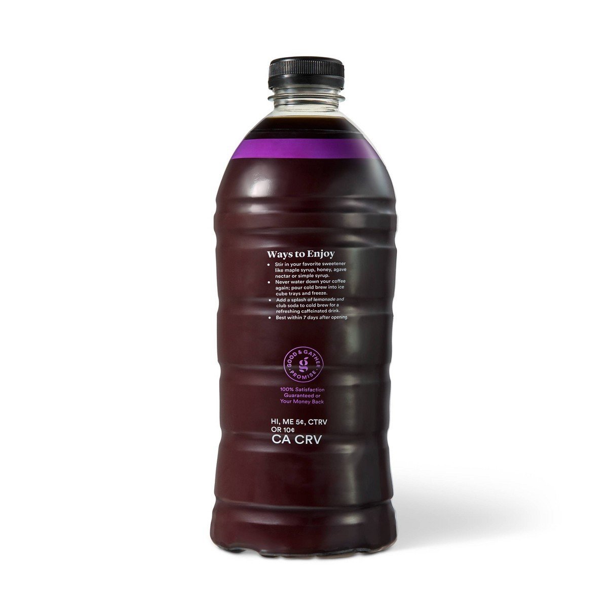 Black Medium Roast Cold Brew Coffee - 48 fl oz - Good & Gather - Image 4