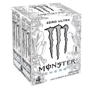 Monster Zero Ultra Energy Drink - 4pk/16 fl oz Cans: Low Calorie, Lemon Flavor, Caffeinated - Image 6