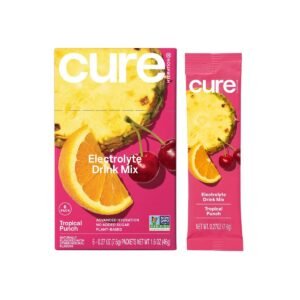 Cure Electrolyte Drink Mix Tropical Punch - 1.6oz/6ct