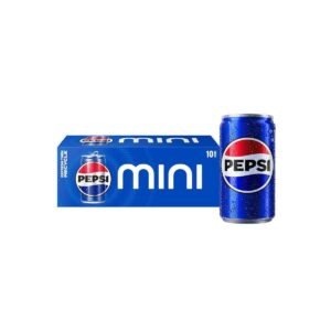 Pepsi - 10pk/7.5 fl oz Mini Cans: Caffeinated, Cola Flavor