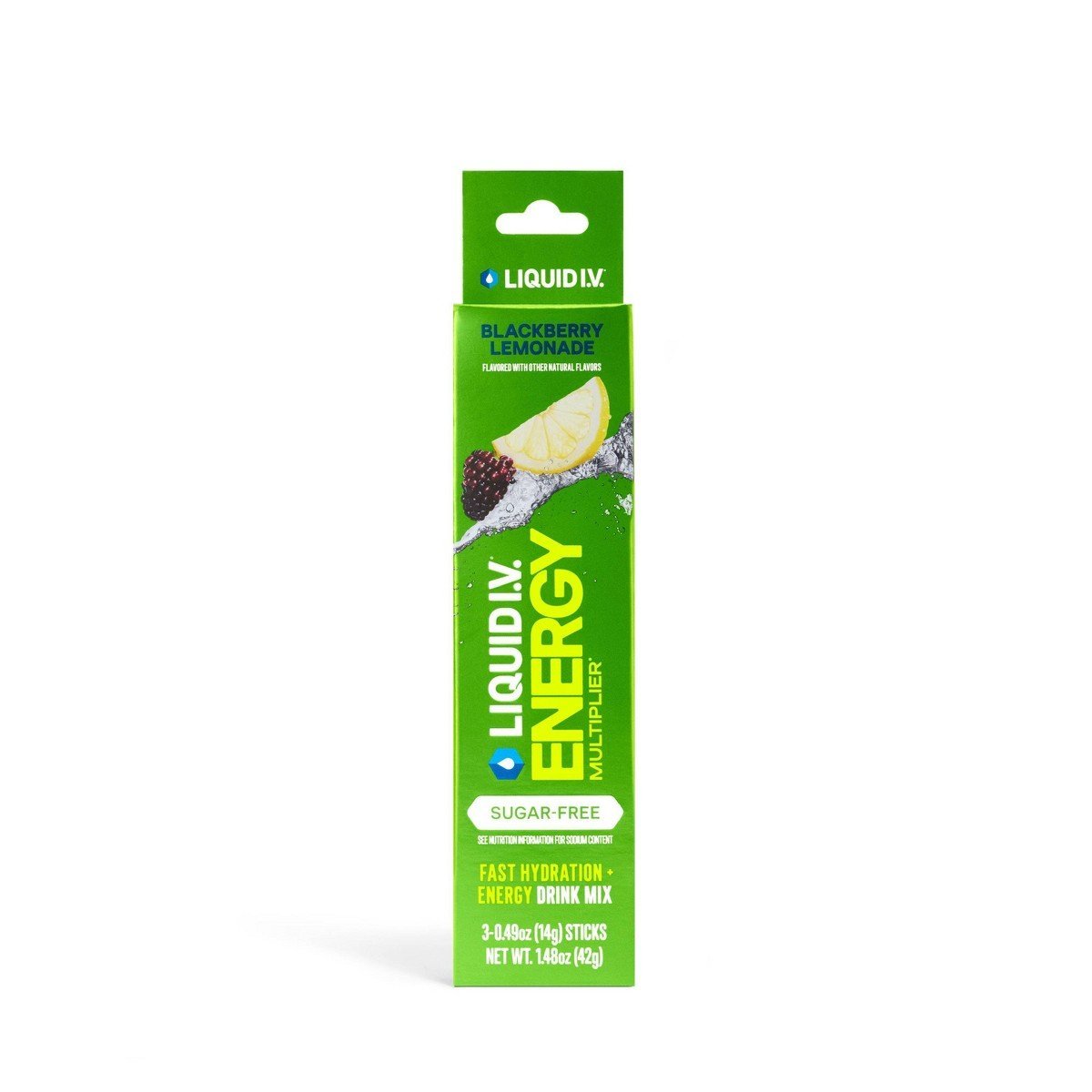 Liquid I.V. Sugar Free Energy Multiplier - Blackberry Lemonade - 3ct: Powdered Electrolyte Drink - Image 3