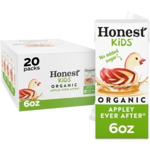 Honest Organic Apple Juice Drink - 20pk/6 fl oz Boxes: No Pulp, 42% Juice Content
