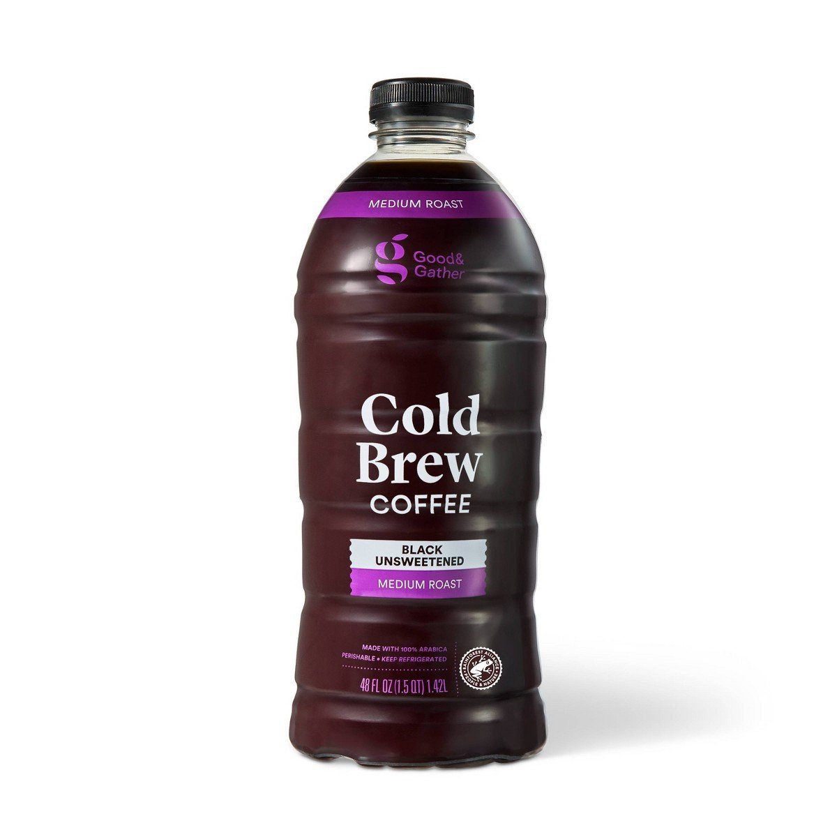 Black Medium Roast Cold Brew Coffee - 48 fl oz - Good & Gather