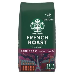 Starbucks French Roast Dark Roast Ground Coffee - 12oz: Arabica Beans, Latin America