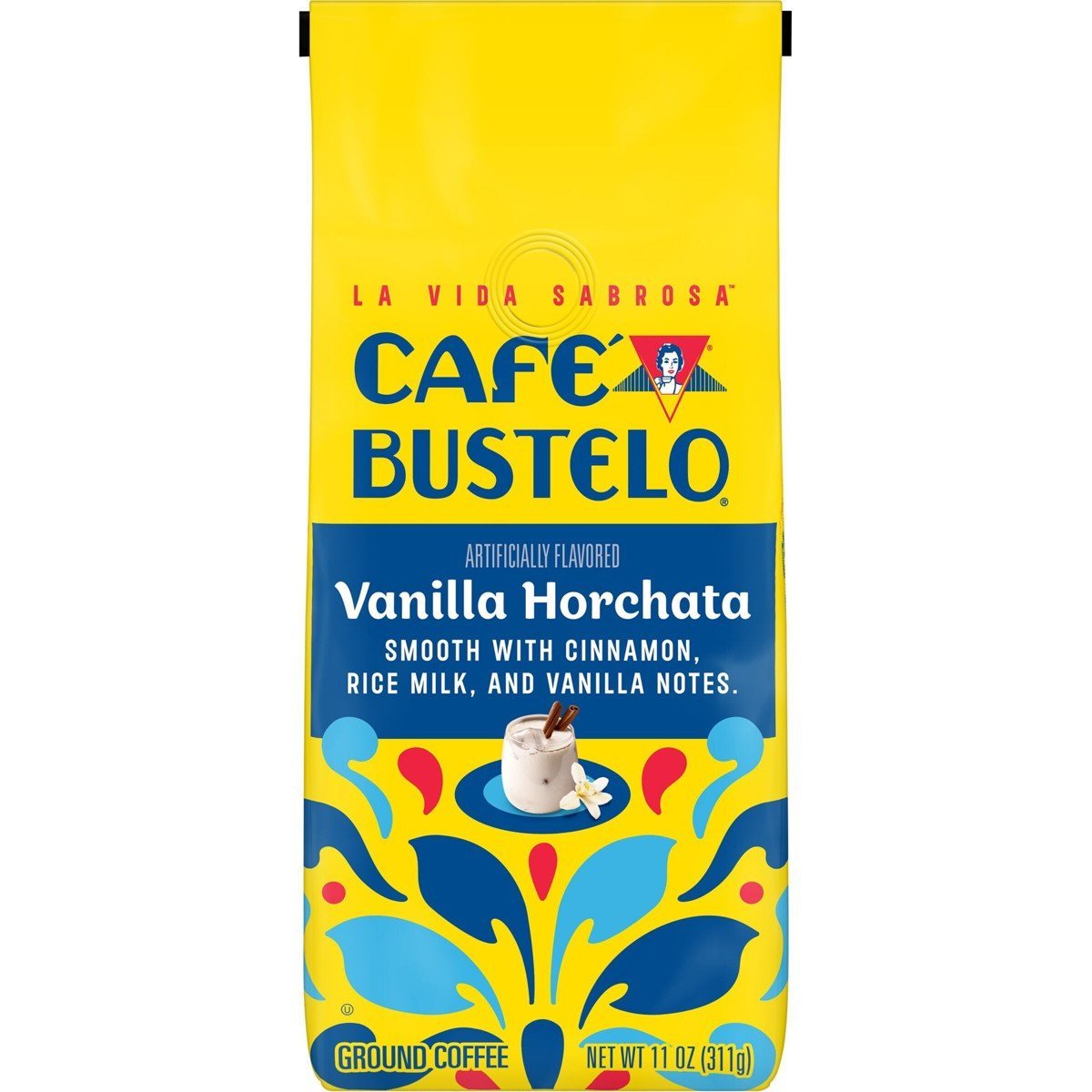 Cafe Bustelo Vanilla Horchata Medium Roast Ground Coffee - 11oz