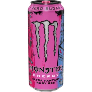 Monster Energy Ultra Fantasy Ruby Red Energy Drink - 16 fl oz: Low Sodium, No Artificial Colors, Caffeinated