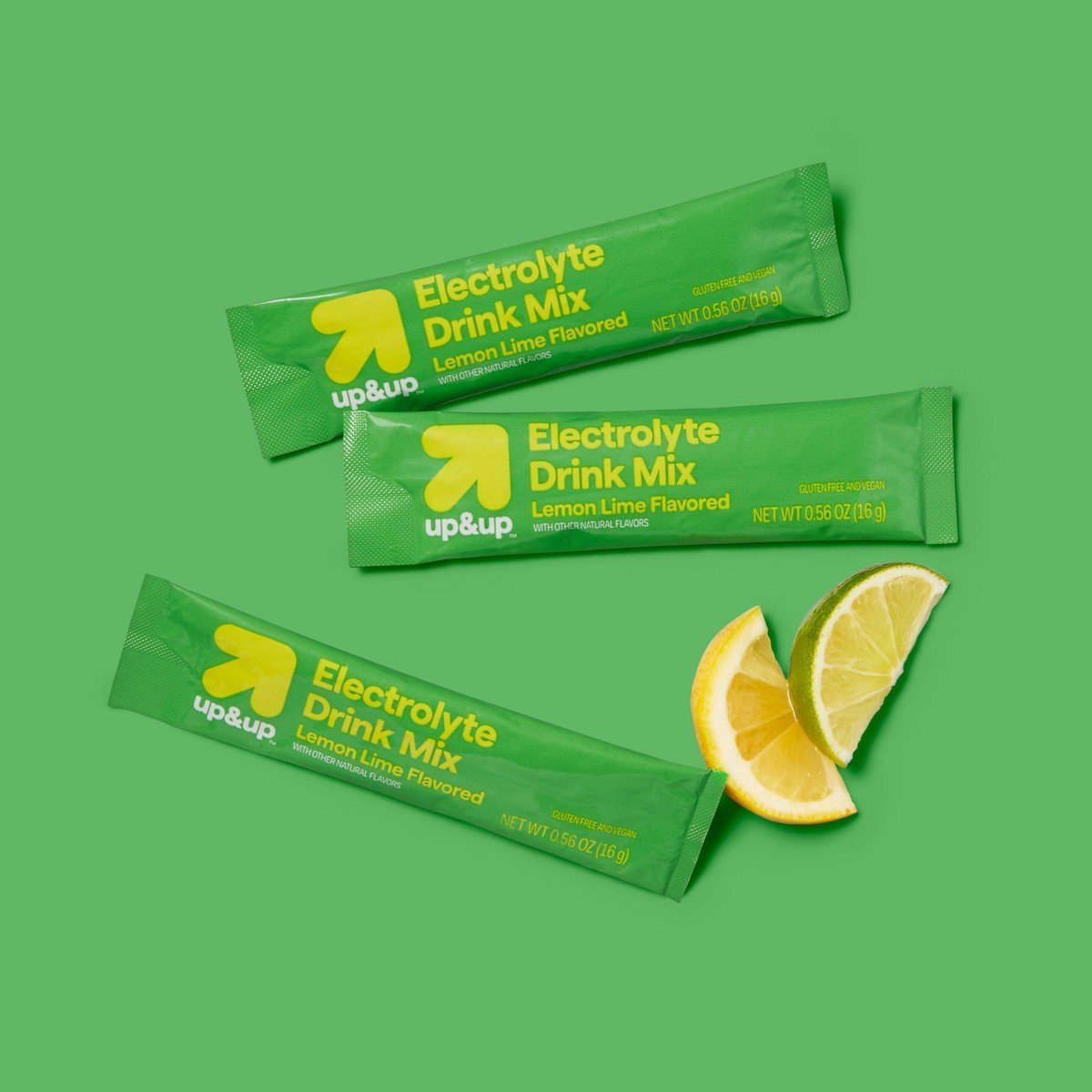 Hydration with Electrolytes Vegan Drink Mix - Lemon Lime - 11.3oz/20ct - up&up™: Powdered, Electrolyte Drink Mixes - Image 3