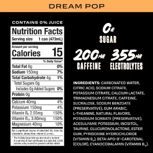 Prime Dream Pop Energy Drink - 16 fl oz: Caffeinated - Image 5