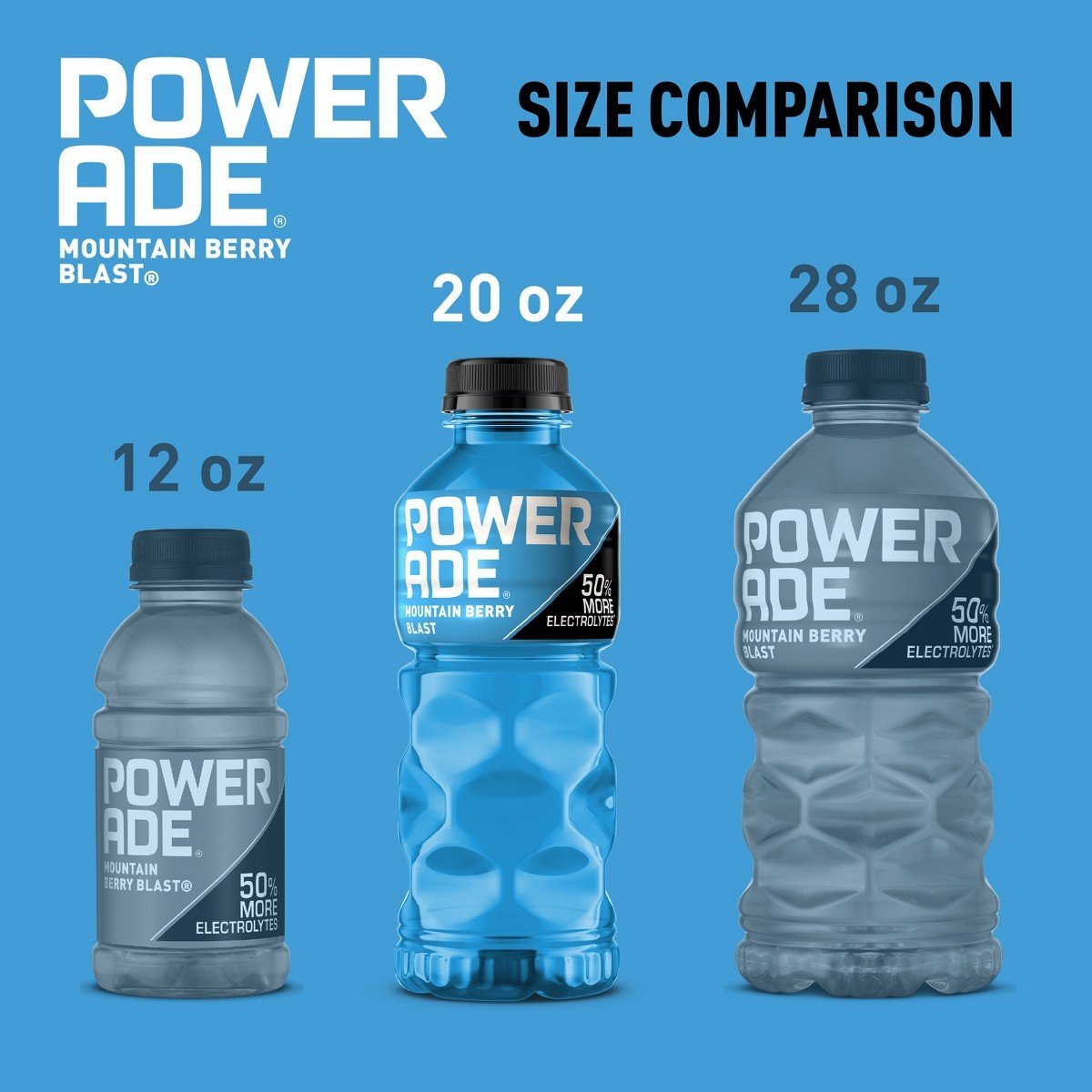POWERADE Mountain Berry Blast Sports Drink - 20 fl oz Bottle: USDA Grade A, Non-Caffeinated - Image 4