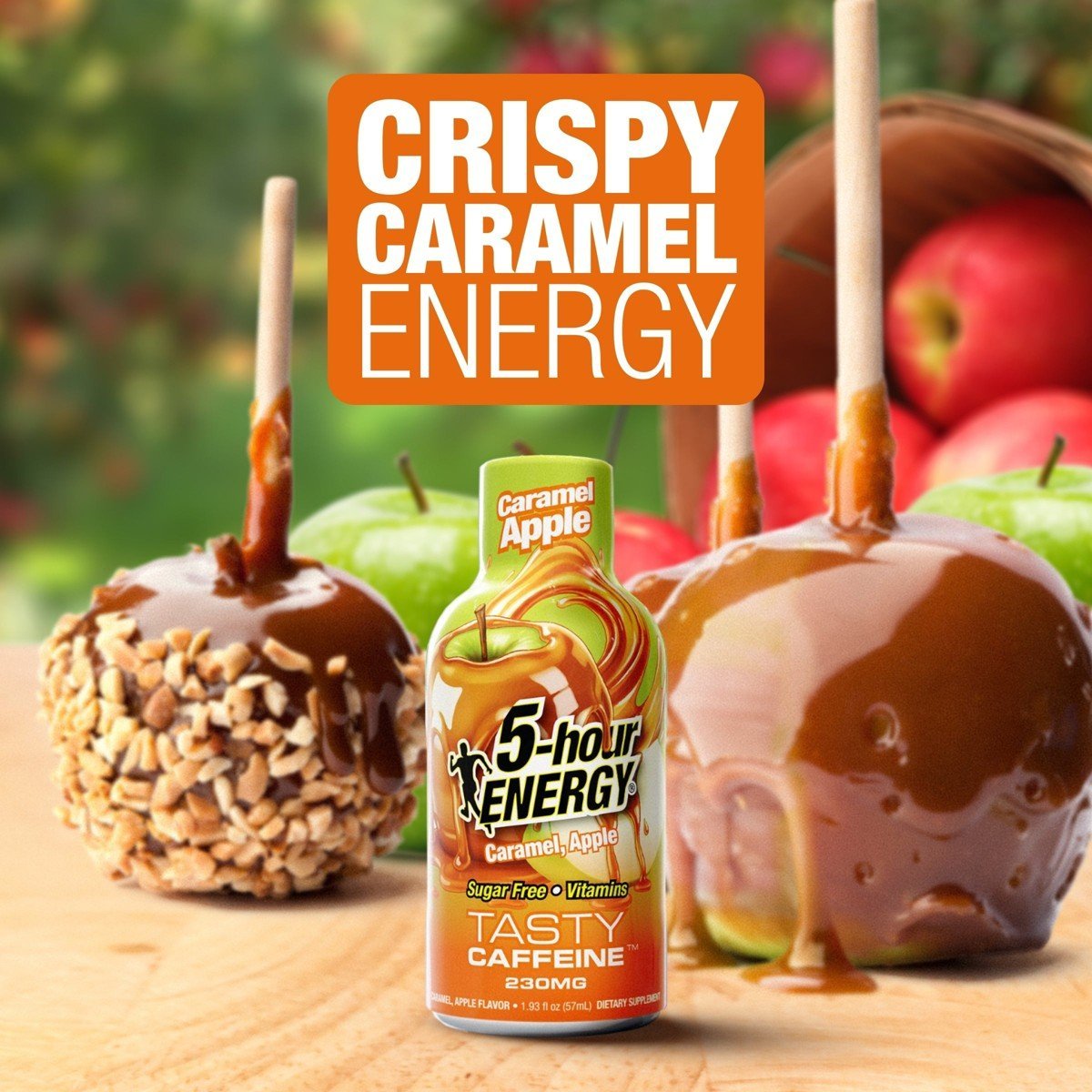 5-hour ENERGY Extra Strength Shots, Caramel Apple Flavor, 1.93 Fl Oz, 24 Pack - Image 2