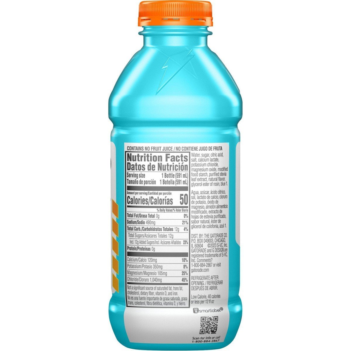 Gatorlyte Glacier Freeze Sports Drink - 20 fl oz Bottle: Low Calorie, No Artificial Sweeteners - Image 3