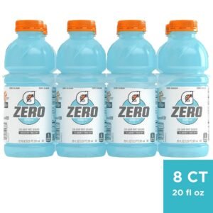 Gatorade G Zero Glacier Freeze Sports Drink - 8pk/20 fl oz Bottle: Non-Caffeinated, Low Calorie