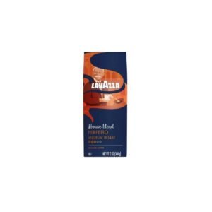 Lavazza Perfetto Medium Roast Ground Coffee - 12oz: Arabica Beans, Italian Variety, Caramel Flavor