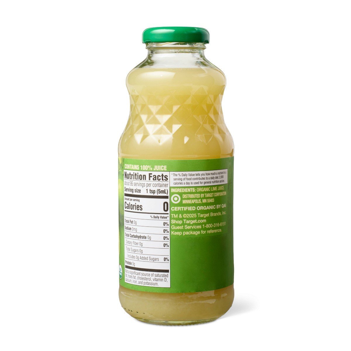 Organic 100% Pure Lime Juice - 16 fl oz Good & Gatherâ„¢ - Image 2