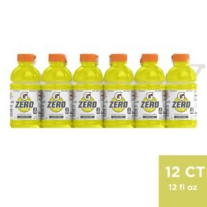 Gatorade G Zero Lemon Lime Sports Drink - 12pk/12 fl oz Bottles: Non-Caffeinated