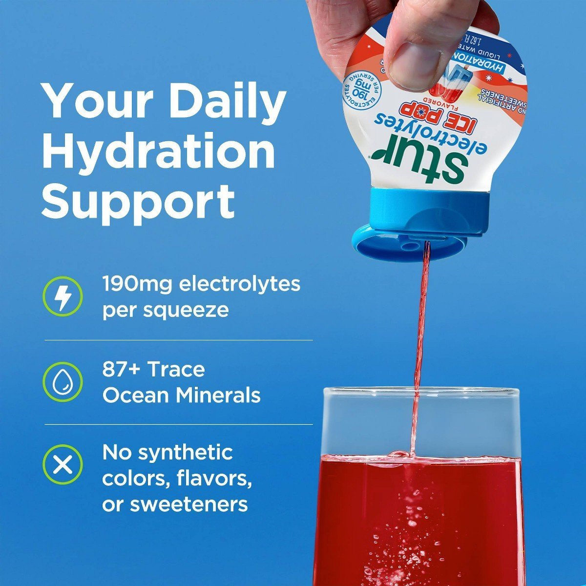 Stur Liquid Hydration Water Enhancer Ice Pop - 1.62 fl oz - Image 3