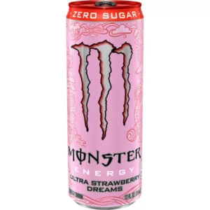 Monster Ultra Strawberry Dreams Energy Drink - 12 fl oz: Low Sodium, No Artificial Colors, Caffeinated