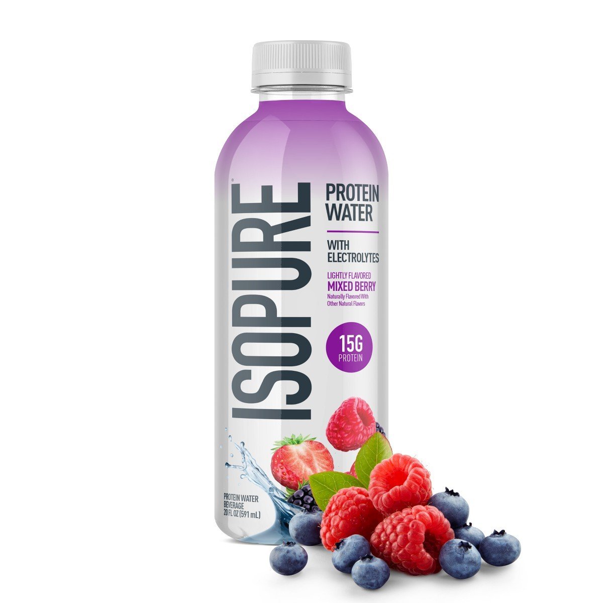 Isopure Mixed Berry 15g Clear Protein Water with Electrolytes - 20 fl oz