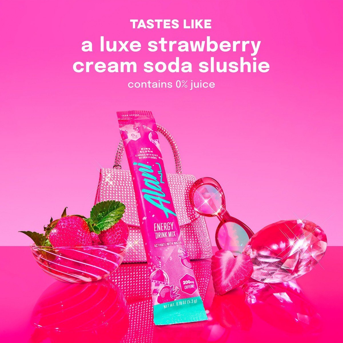 Alani Nu Pink Slush Energy Sticks - 10ct: Gluten-Free, Vegan, Caffeinated - Image 3